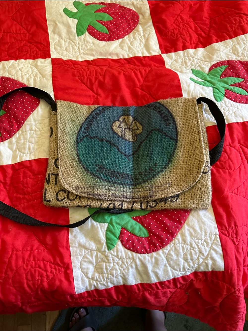 Recycle hemp feedsack bag